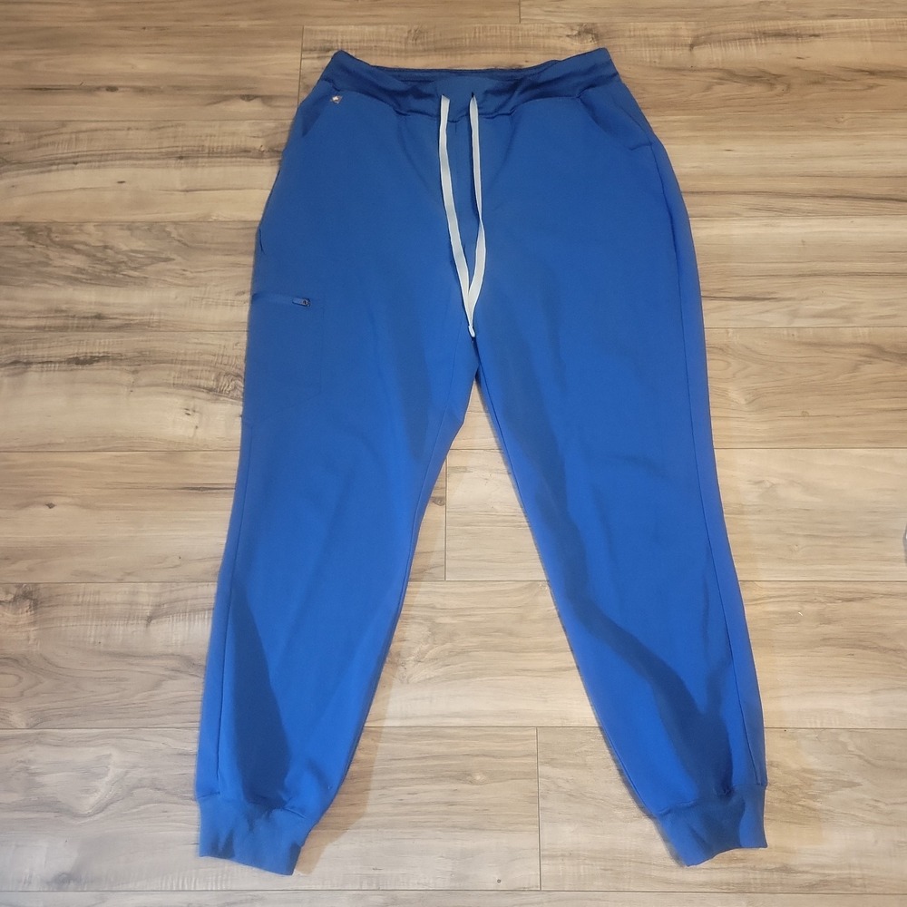 FIGS Women's Zamora Jogger Technical Collection Royal Blue Scrub Pants Large